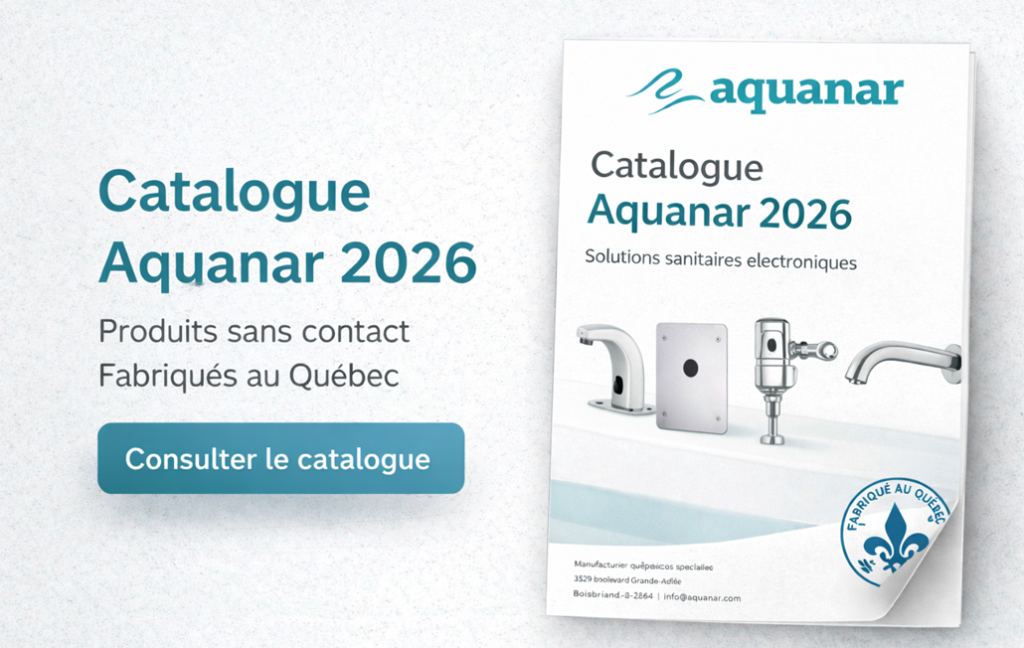 Catalogue Aquanar 2026 — produits sanitaires électroniques sans contact